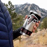 Rico Industries NFL Football Atlanta Falcons 20oz Stainless Steel Tumbler with Lid - Great For Coffee, Tea, Water or Cocktails