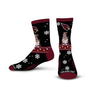 For Bare Feet NFL ARIZONA CARDINALS Holiday Sweater Gnome Team Colors Large