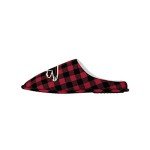 FOCO Atlanta Falcons Sherpa Lined Buffalo Check Memory Foam Slipper - XL