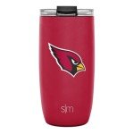 Simple Modern Officially Licensed NFL Arizona Cardinals 16oz Travel Coffee Tumbler with Flip Lid | Stainless Steel Cup | Football Gifts for Men, Women | Voyager Collection | Arizona Cardinals