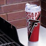 Rico Industries NFL Football Atlanta Falcons 24oz Acrylic Tumbler with Hinged Lid