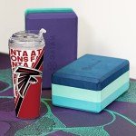 Rico Industries NFL Football Atlanta Falcons 24oz Acrylic Tumbler with Hinged Lid