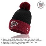 Ultra Game Standard Super Soft Two Tone Winter Beanie Knit Hat with Extra Warm Touch Screen Gloves, Team Color
