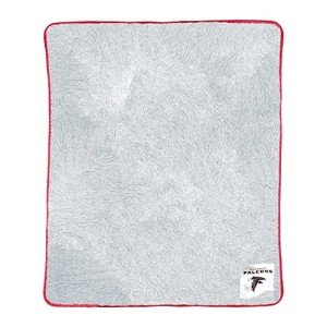 NORTHWEST NFL Silk Touch Sherpa Throw Blanket - Soft & Fluffy - Great for Gamedays - 60" x 50" - Experience Ultimate Comfort (Atlanta Falcons - Red)