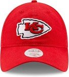 New Era Women's NFL Core Classic 9TWENTY Adjustable Hat Cap One Size Fits All (Kansas City Chiefs Red)