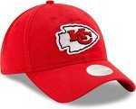 New Era Women's NFL Core Classic 9TWENTY Adjustable Hat Cap One Size Fits All (Kansas City Chiefs Red)
