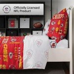 FOCO Kansas City Chiefs NFL Team Color Bed In a Bag Comforter Bedding 5 Piece Twin Set