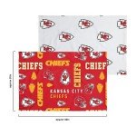 FOCO Kansas City Chiefs NFL Team Color Bed In a Bag Comforter Bedding 5 Piece Twin Set