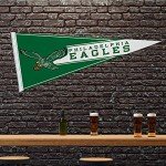 Rico Industries NFL Football Philadelphia Eagles Retro 12" x 30" Felt Wall Décor Pennant - Great for Home/Bed Room/Man Cave Décor