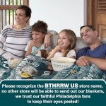 Blanket Football Fan Gifts for Men Women Football Style Throw Blanket Flannel Super Cozy Soft Living Room 60" x 50".