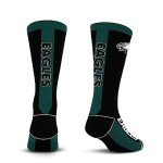 For Bare Feet NFL PHILADELPHIA EAGLES MVP Crew Sock Team Color Large
