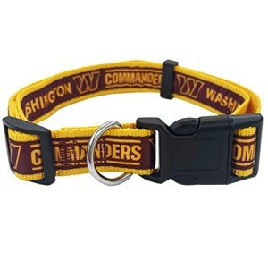Pets First NFL PET Collar Washington Commanders Dog Collar, Large Football Team Collar for Dogs & Cats. A Shiny & Colorful Cat Collar & Dog Collar Licensed by The NFL (WAC-3588-LG)