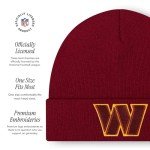 FOCO Men's Washington Commanders NFL Logo Basic Beanie Hat, Team Color