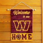 WinCraft Washington Commanders Welcome Home Decorative Garden Flag Double Sided Banner