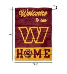 WinCraft Washington Commanders Welcome Home Decorative Garden Flag Double Sided Banner