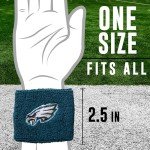 Franklin Sports unisex Wristbands Franklin Sports NFL Philadelphia Eagles Embroidered Wristbands, Team Specific, OSFM US