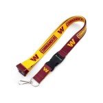Aminco NFL Washington Commanders Reversible Team Lanyard 22-Inches