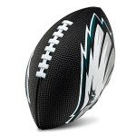 Franklin Sports NFL Philadelphia Eagles Football - Kids Foam Football - Soft Junior Size 8.5" Ball with 3D Logos - Perfect for Gameday + Tailgates