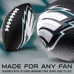 Franklin Sports NFL Philadelphia Eagles Football - Kids Foam Football - Soft Junior Size 8.5" Ball with 3D Logos - Perfect for Gameday + Tailgates