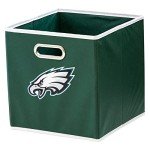 Franklin Sports Philadelphia Eagles NFL Storage Bin - Collapsible Cube Container + Basket - NFL Office, Bedroom + Living Room Décor - Folding Storage Bin for Football Fans - 11"x11"