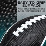 Franklin Sports NFL Philadelphia Eagles Football - Kids Foam Football - Soft Junior Size 8.5" Ball with 3D Logos - Perfect for Gameday + Tailgates