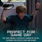 Franklin Sports NFL Philadelphia Eagles Football - Kids Foam Football - Soft Junior Size 8.5" Ball with 3D Logos - Perfect for Gameday + Tailgates