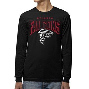 Junk Food Clothing x NFL - Atlanta Falcons - Bold Logo - Unisex Adult Long Sleeve T-Shirt for Men and Women - Size Medium