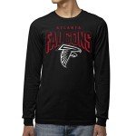 Junk Food Clothing x NFL - Atlanta Falcons - Bold Logo - Unisex Adult Long Sleeve T-Shirt for Men and Women - Size Medium