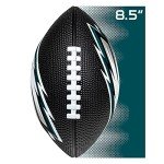 Franklin Sports NFL Philadelphia Eagles Football - Kids Foam Football - Soft Junior Size 8.5" Ball with 3D Logos - Perfect for Gameday + Tailgates