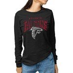 Junk Food Clothing x NFL - Atlanta Falcons - Bold Logo - Unisex Adult Long Sleeve T-Shirt for Men and Women - Size Medium
