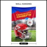 NORTHWEST NFL Kansas City Chiefs NFL Midfield Wall Hanging, 40 x 57 Inches