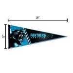 Rico Industries NFL Football Carolina Panthers Primary 12" x 30" Felt Wall Décor Pennant - Great for Home/Bed Room/Man Cave Décor