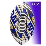 Franklin Sports NFL Baltimore Ravens Football - Youth Mini Football - 8.5" Junior Size Ball - SPACELACE Easy Grip Texture- Perfect for Kids