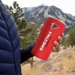 Rico Industries NFL Football Atlanta Falcons 18oz Soft Touch, Easy Grip Tumbler