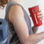 Rico Industries NFL Football Atlanta Falcons 18oz Soft Touch, Easy Grip Tumbler