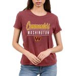Junk Food Clothing x NFL - Washington Commanders - Fan Favorite - Women's Short Sleeve Fan T-Shirt - Size Large
