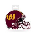 Rico Industries NFL Football Washington Commanders 4.75" x 5" Shape Cut Helmet Decal