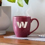 Rico Industries NFL Football Washington Commanders Primary 16 oz Team Color Laser Engraved Ceramic Coffee Mug 16oz