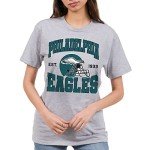 Junk Food Clothing x NFL - Philadelphia Eagles - Team Helmet - Unisex Adult Short Sleeve Fan T-Shirt for Men and Women - Size Small