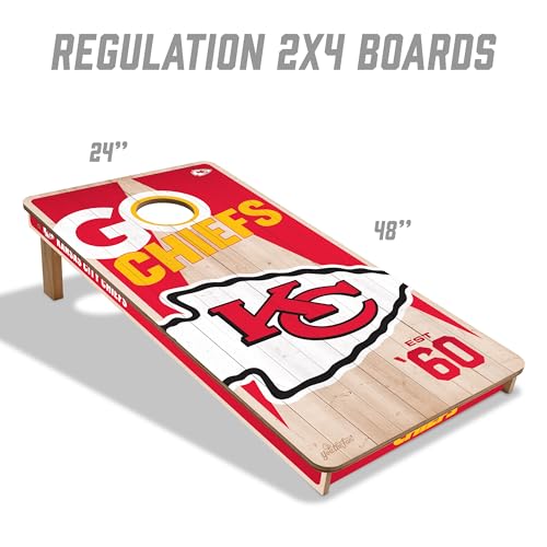 YouTheFan NFL Kansas City Chiefs 2’ x 4’ Cornhole Game