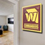 YouTheFan NFL Washington Commanders 3D Logo Series Wall Art - 12x12