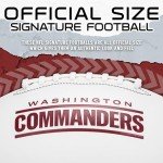 Franklin Sports NFL Washington Commanders Autograph Football - Official Size White Panel Souvenir Football for Autographs + Signatures - NFL Team Fan Shop Memorabilia Football for Display