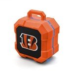 SOAR NFL Shockbox LED Wireless Bluetooth Speaker, Cincinnati Bengals