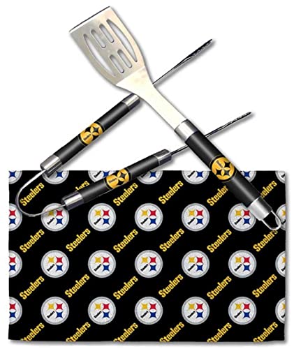 Northwest NFL Pittsburgh Steelers 2-Piece BBQ Utensil Set, One Size, Team Colors