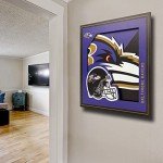 YouTheFan NFL Baltimore Ravens 3D Logo Series Wall Art - 12x12, Team Colors