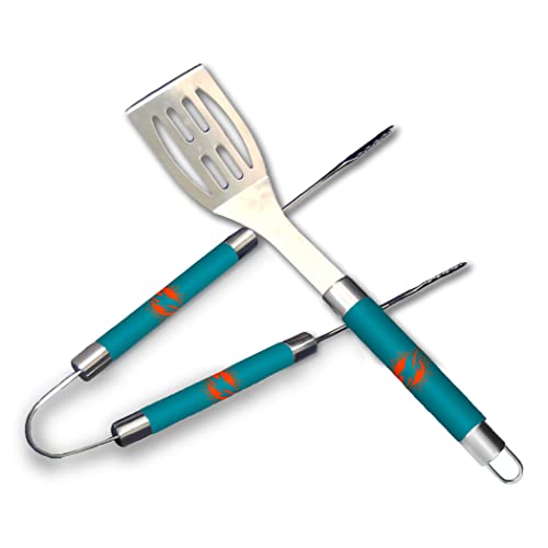 Northwest The Company NFL Miami Dolphins 2-Piece BBQ Utensil Set, One Size, Team Colors