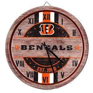 FOCO Cincinnati Bengals NFL Barrel Wall Clock