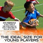 Franklin Sports NFL Cincinnati Bengals Football - Youth Mini Football - 8.5" Junior Size Ball - SPACELACE Easy Grip Texture- Perfect for Kids