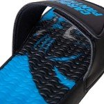 FOCO Carolina Panthers NFL Mens Wordmark Gel Slides - L