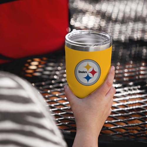 FOCO Pittsburgh Steelers NFL Team Logo 30 oz Tumbler - Yellow
